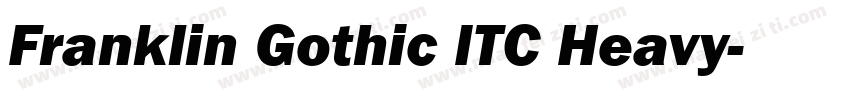 Franklin Gothic ITC Heavy字体转换